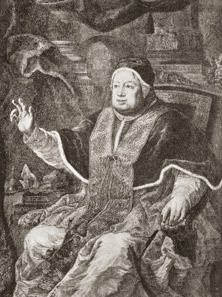 Pope Clement Xiii 1693 Canvas Art - Ken Welsh Design Pics (12 x 16)