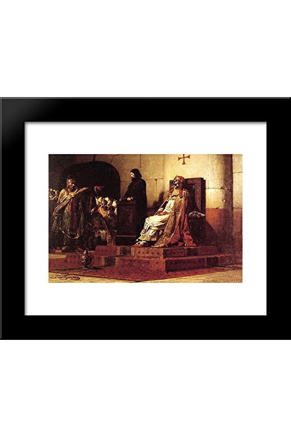 Pope Formosus and Stephen VI - The Cadaver Synod 20x24 Framed Art Print by Jean-Paul Laurens