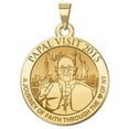 thumbnail image 1 of Pope Francis Papal Visit 2015 - "Journey to the Heart of NY" Embossed Medal 2/3 Inch Size of Dime, Solid 14K Yellow Gold, 1 of 2
