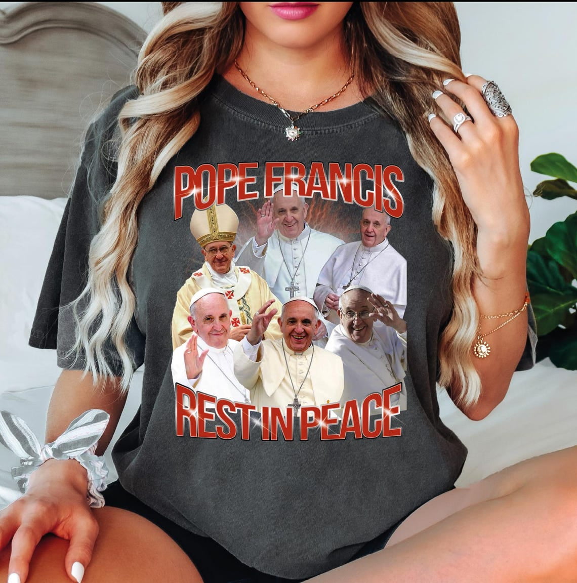 Pope Francis Shirt, Pope Francis Homage T-Shirt, Pope Francis Fan Tee ...