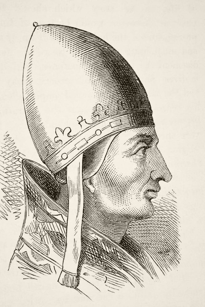 Pope Innocent Iii 1161 To 1216 From The National And Domestic History Of England By William Aubrey Published London Circa 1890 Canvas Art - Ken Welsh Design Pics (22 x 34)