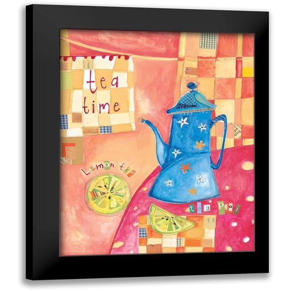 Pope, Kate and Elizabeth 12x14 Black Modern Framed Museum Art Print Titled - Kitchen Collage II