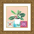 thumbnail image 1 of Pope, Kate and Elizabeth 26x26 Gold Ornate Wood Framed with Double Matting Museum Art Print Titled - Growing Happy II, 1 of 4