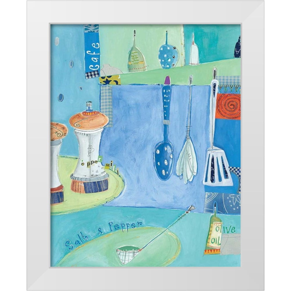 Pope, Kate and Elizabeth 26x32 White Modern Wood Framed Museum Art ...