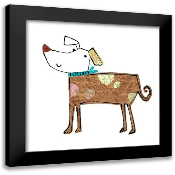 Pope, Katherine and Elizabeth 20x20 Black Modern Framed Museum Art Print Titled - Dog Nature I