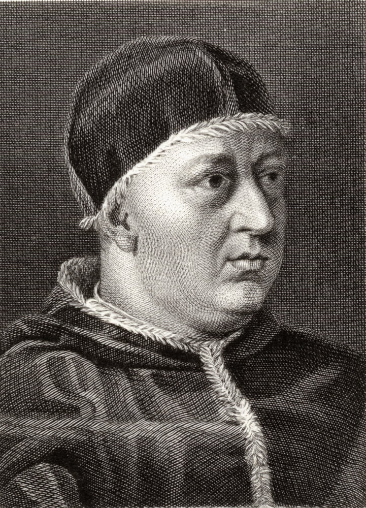 Pope Leo X 1475-1521 Pope 1513-1521 Originally Named Giovanni De Medici 19Th Century Print Engraved By Ambrose W Warren From A Painting By Raphael Canvas Art - Ken Welsh Design Pics (12 x 17)