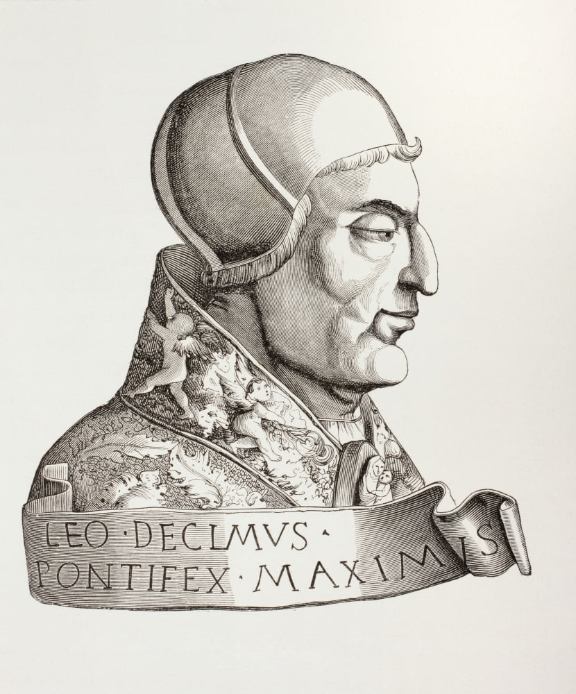 Pope Leo X 1475 Canvas Art - Ken Welsh Design Pics (13 x 16)