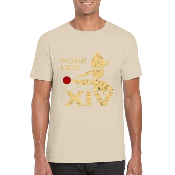 Pope Leo XIV Bold Humor Faith Leader Catholic Graphic Statement T-Shirt, for men & women, up to size 5XL