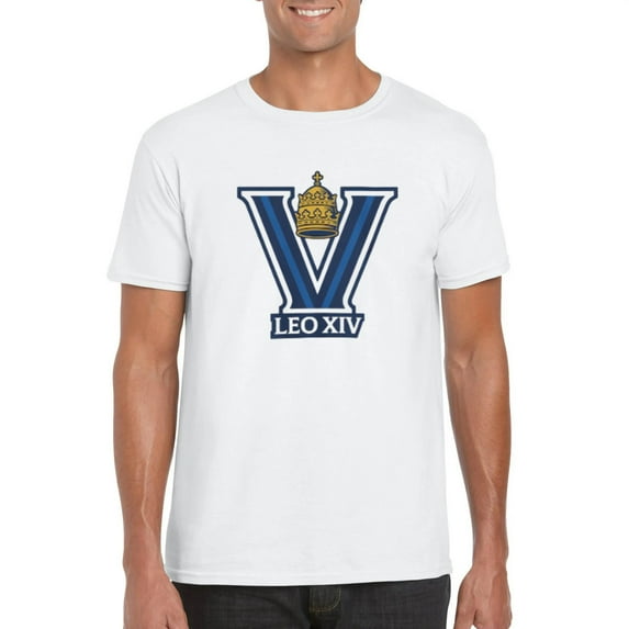 Pope Leo XIV Villanova Catholic Religious Tribute Fan Gear T-Shirt, for men & women, up to size 5XL