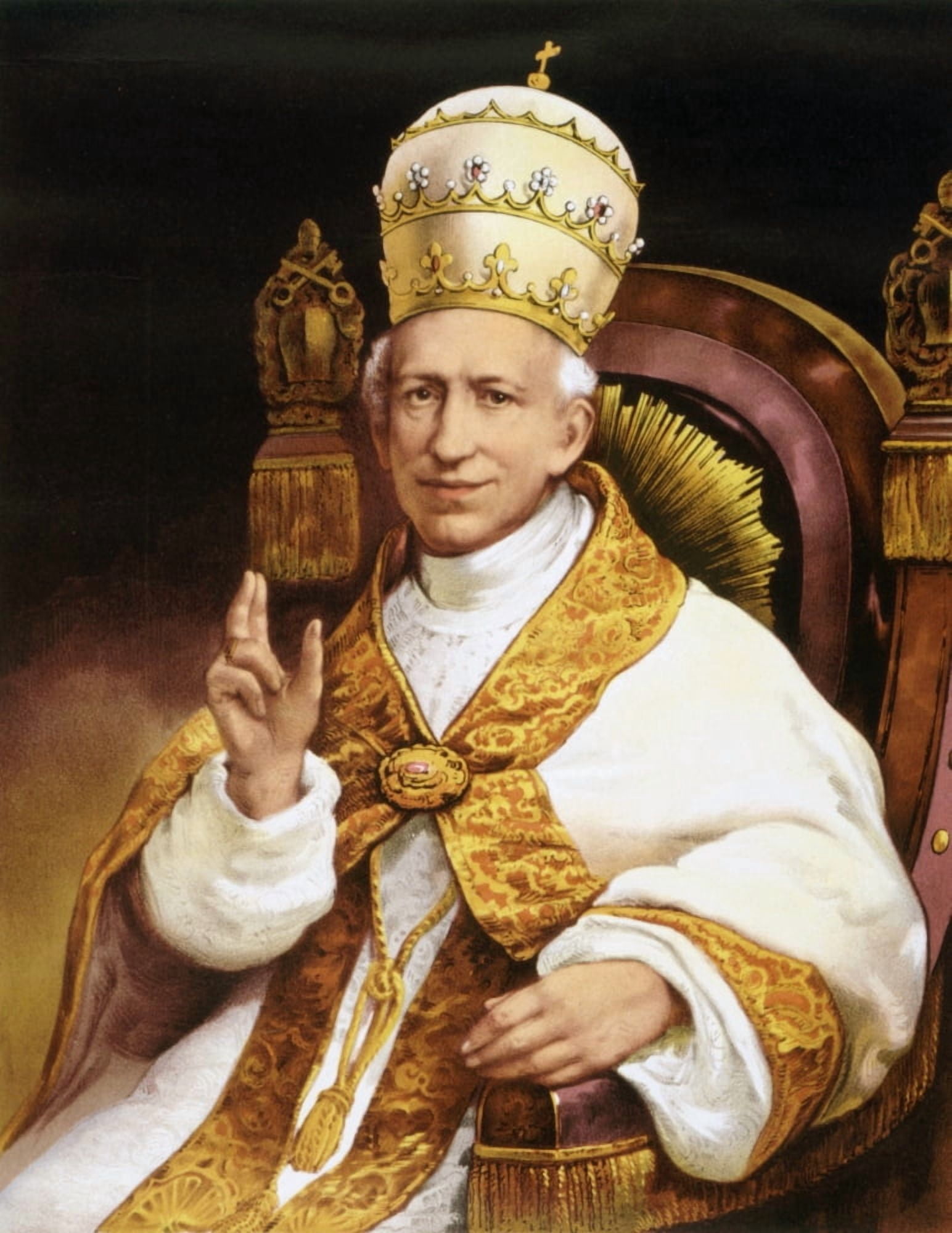 Pope Leo Xii 1810 Canvas Art - Ken Welsh Design Pics (24 x 32)