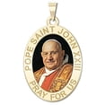 thumbnail image 1 of Pope Saint John XXIII Oval Religious Medal Color - 3/4 Inch X 1 Inch - Solid 14K Yellow Gold, 1 of 1