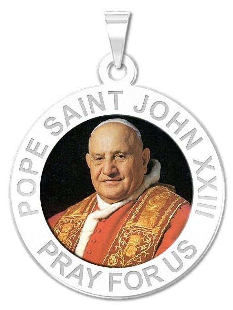 Pope Saint John XXIII Religious Round Medal Color - 1 Inch Size of a ...