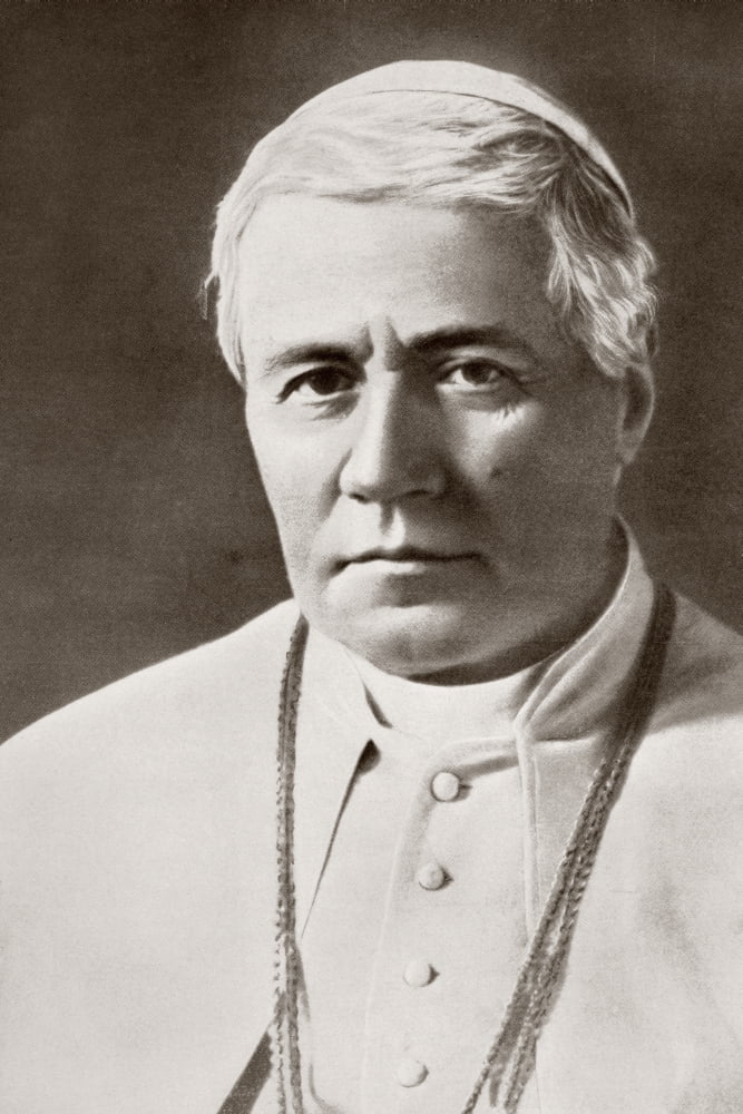 Pope Saint Pius X 1835 1914 Born Giuseppe Melchiorre Sarto 257Th Pope Of The Catholic Church Serving From 1903 To 1914 From La Esfera 1914 Canvas Art - Ken Welsh Design Pics (12 x 18)