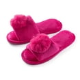 thumbnail image 1 of Popeez Girls's Lovely Pom-Pom House Slipper 11/12, Pink, 1 of 5