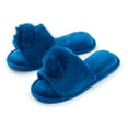 thumbnail image 1 of Popeez Girls's Lovely Pom-Pom House Slipper 13/1, Blue, 1 of 5