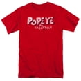 thumbnail image 1 of Popeye 3D Logo Adult 18/1 T-Shirt Red, 1 of 1