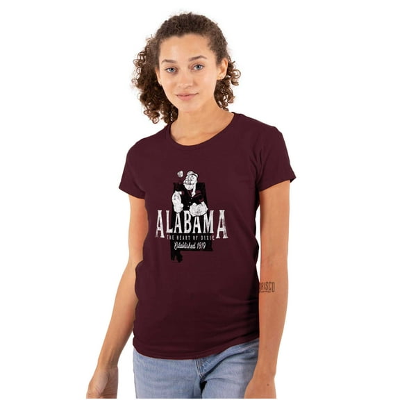 Popeye Alabama AL Local State Pride Women's T Shirt Ladies Tee Brisco Brands L
