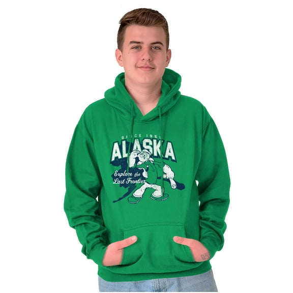Popeye Alaska Last Frontier Pride AK Hoodie Sweatshirt Women Men Brisco Brands S