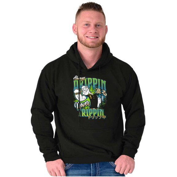 Popeye Always Drippin Never Trippin Men Big & Tall Graphic Hoodie Brisco Brands 3X
