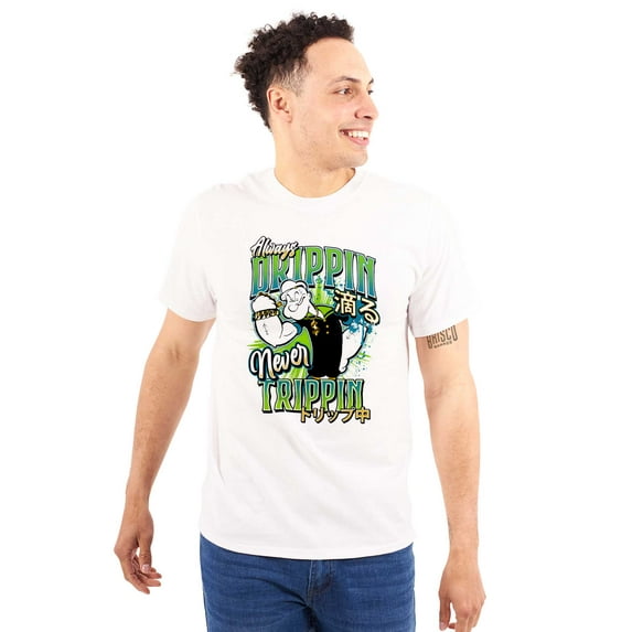 Popeye Always Drippin Never Trippin Men Big & Tall Graphic Tee Brisco Brands 2X
