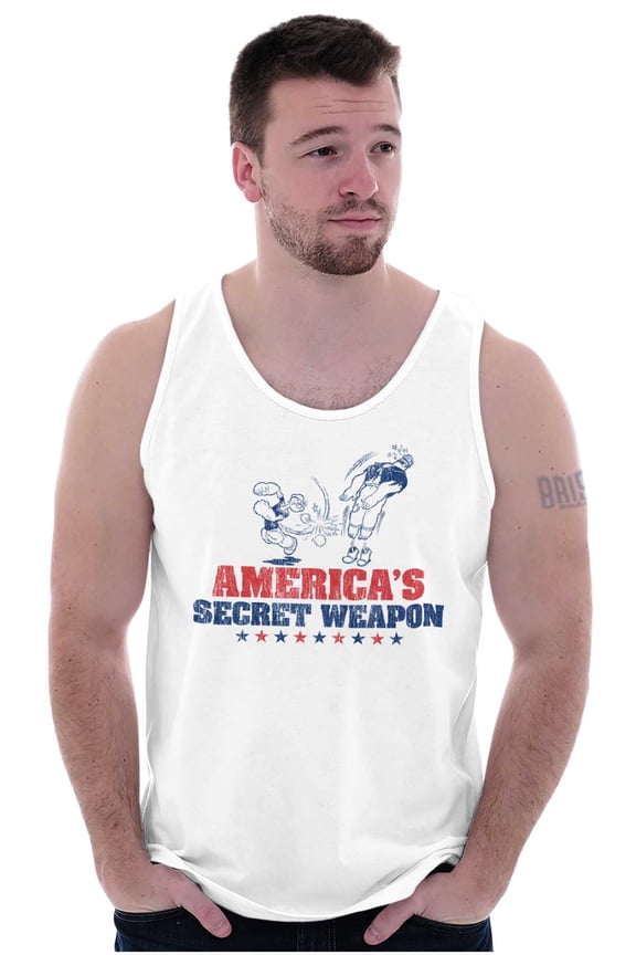 America's Secret Weapon Funny Unisex Plus Size Tank Top Brisco Brands 3X