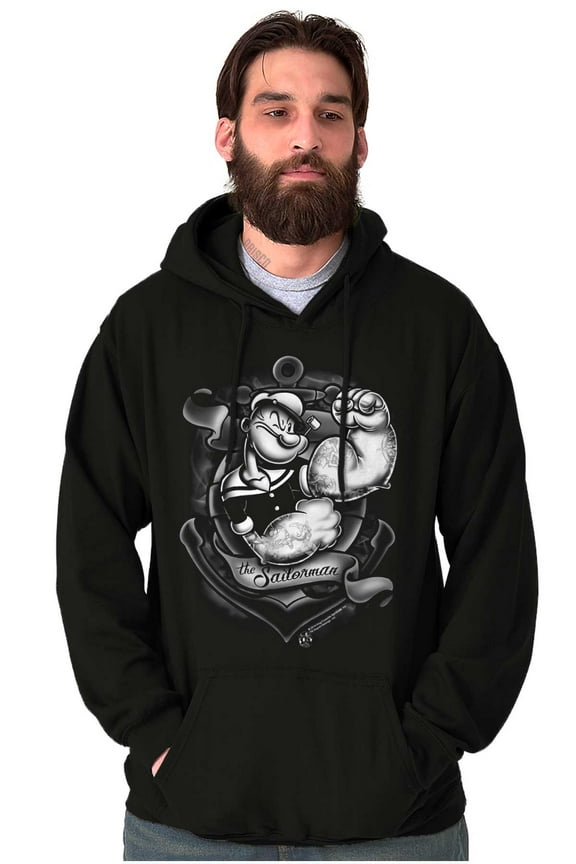 Anchor Tattoo Muscle Flex Hoodie Sweatshirt Women Men Brisco Brands M