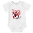 thumbnail image 1 of Popeye Arkansas State AR Cartoon Romper Boys or Girls Infant Baby Brisco Brands NB, 1 of 1