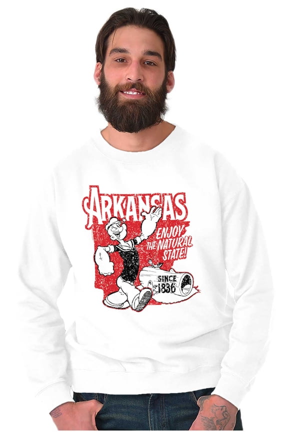 Arkansas State AR Cartoon Sweatshirt for Men or Women Brisco Brands S