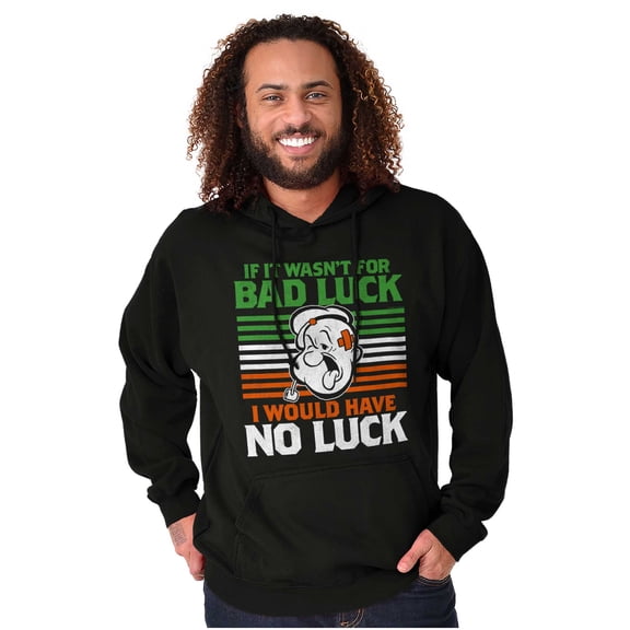Popeye Bad Luck St Patricks Day Hoodie Sweatshirt Women Men Brisco Brands M