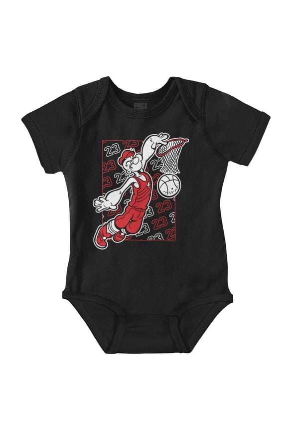 Basketball Dunk Cartoon Bodysuit Jumper Boys Infant Baby Brisco Brands 12M