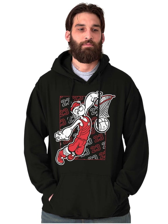 Basketball Dunk Cartoon Hoodie Hooded Sweatshirt Men Brisco Brands S