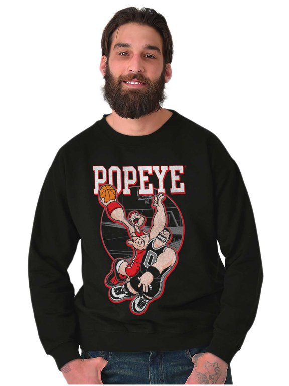 Bluto Basketball Game Dunk Unisex Plus Fleece Graphic Sweatshirt Brisco Brands 2X