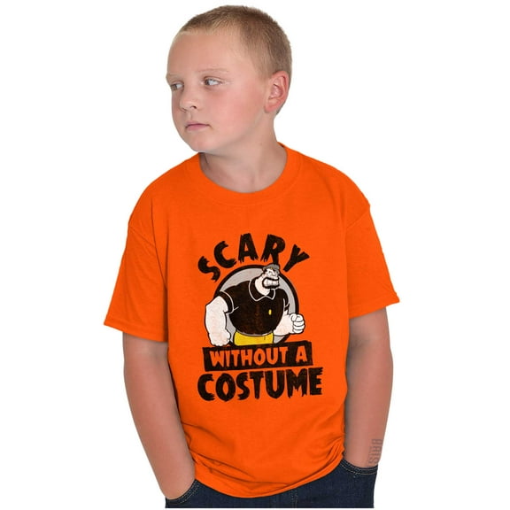 Popeye Bluto Cartoon Funny Halloween Crewneck T Shirts Boy Girl Teen Brisco Brands XS
