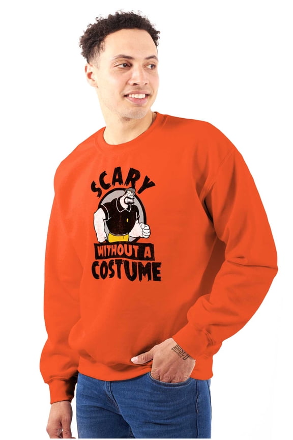 Popeye Bluto Cartoon Funny Halloween Sweatshirt for Men or Women Brisco Brands S