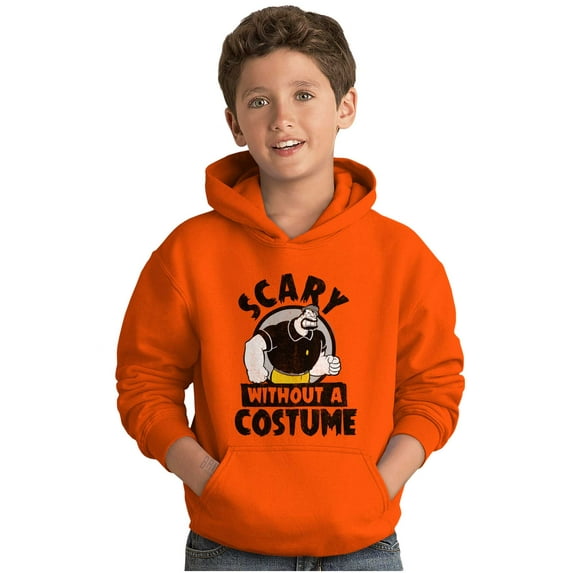 Popeye Bluto Cartoon Funny Halloween Youth Hoodie Boy Girl Teen Brisco Brands S