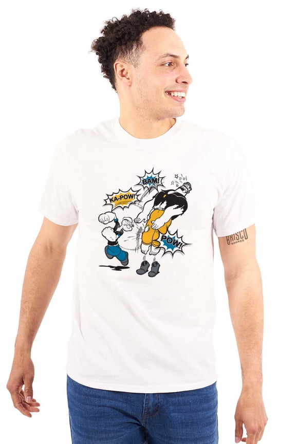 Bluto Fight Ka-Pow Punch Men's Graphic T Shirt Tees Brisco Brands S