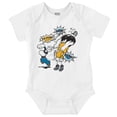 thumbnail image 1 of Popeye Bluto Fight Ka-Pow Punch Romper Boys or Girls Infant Baby Brisco Brands NB, 1 of 6
