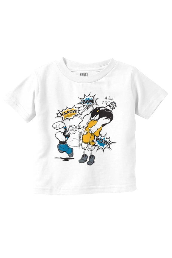 Bluto Fight Ka-Pow Punch Toddler Boy Girl T Shirt Infant Toddler Brisco Brands 6M