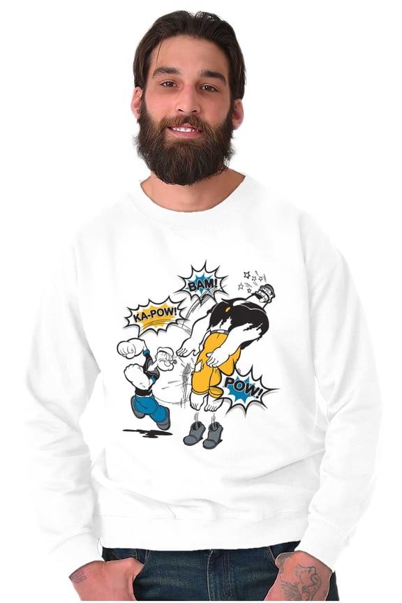 Bluto Fight Ka-Pow Punch Unisex Plus Size Sweatshirt Brisco Brands 3X