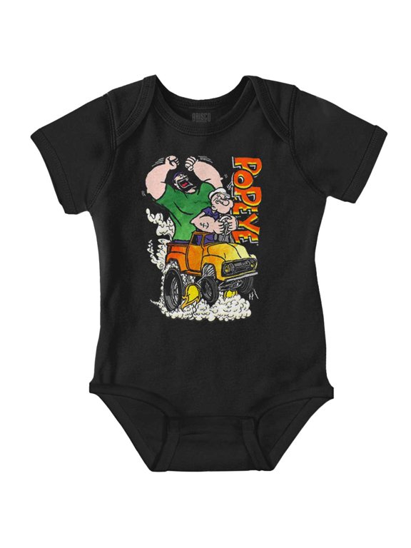 Bluto Monster Truck Chaos Romper Boys or Girls Infant Baby Brisco Brands 6M