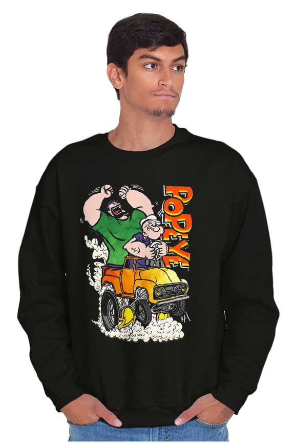 Bluto Monster Truck Chaos Sweatshirt for Men or Women Brisco Brands S