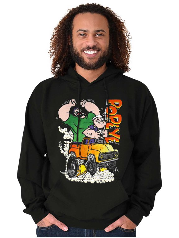 Bluto Monster Truck Chaos Unisex Plus Fleece Graphic Hoodie Brisco Brands 5X