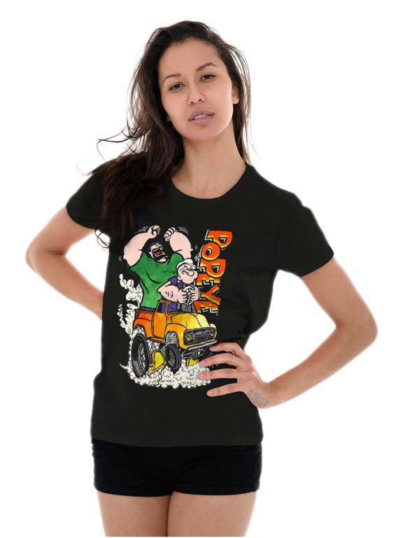 Bluto Monster Truck Chaos Womens Slim Fit Graphic Tee Brisco Brands S