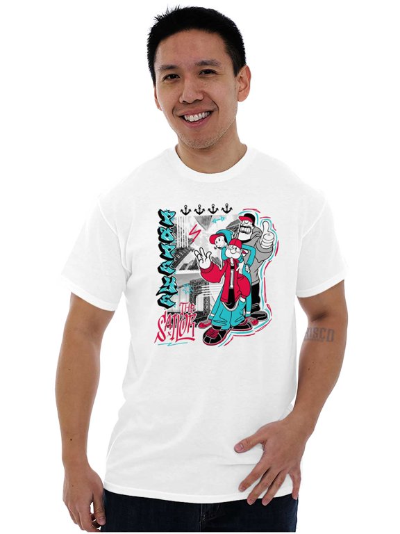 Bluto Olive Oyl Urban Graffiti Men's Graphic T Shirt Tees Brisco Brands S