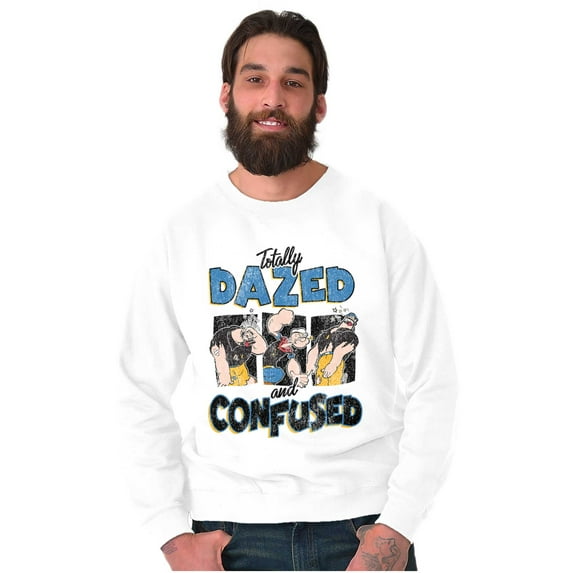 Popeye Bluto Punch Dazed and Confused Sweatshirt for Men or Women Brisco Brands X