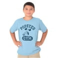 thumbnail image 1 of Popeye Body Builder Gym Workout Cool Crewneck T Shirts Boy Girl Teen Brisco Brands S, 1 of 5