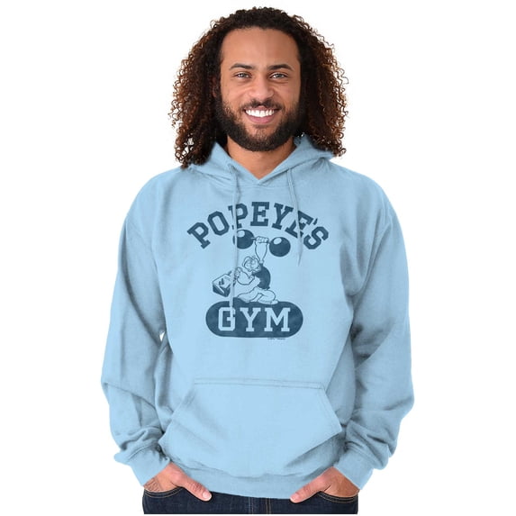 Popeye Body Builder Gym Workout Cool Hoodie Sweatshirt Women Men Brisco Brands 4X