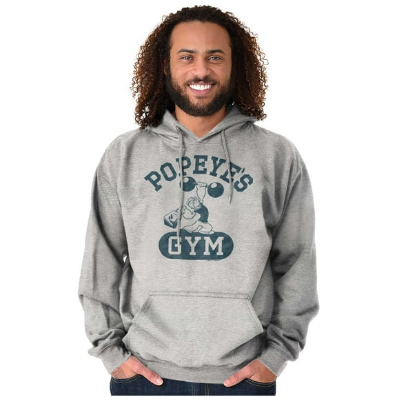 Popeye Body Builder Gym Workout Cool Hoodie Sweatshirt Women Men Brisco Brands S