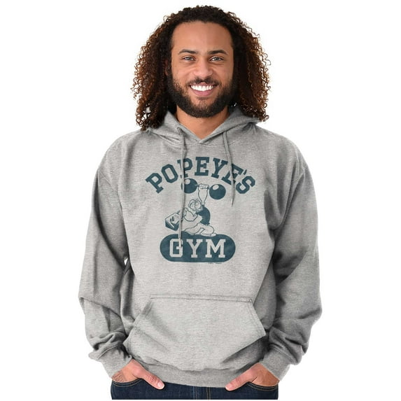 Popeye Body Builder Gym Workout Cool Hoodie Sweatshirt Women Men Brisco Brands S