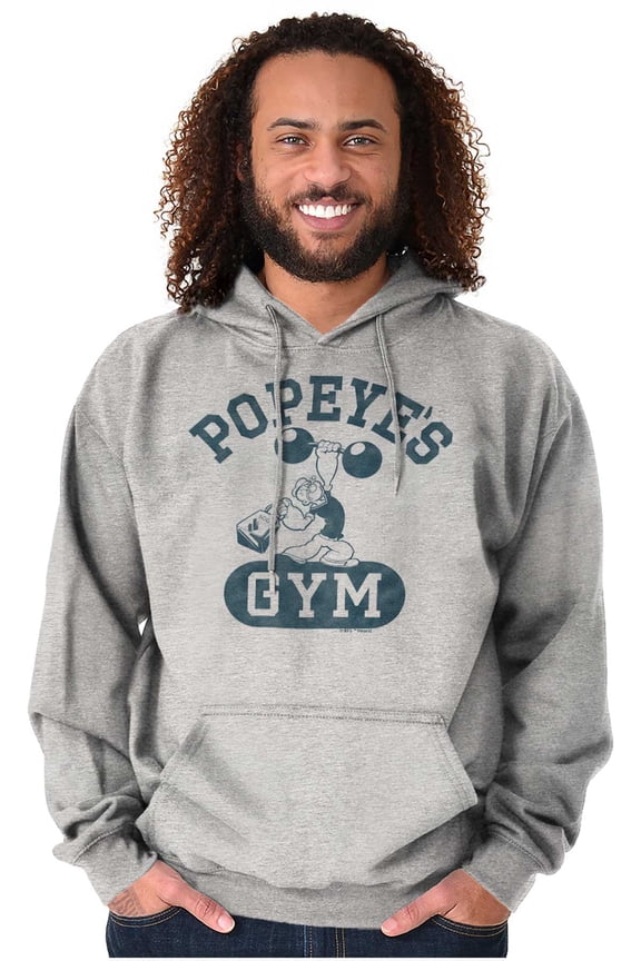 Popeye Body Builder Gym Workout Cool Hoodie Sweatshirt Women Men Brisco Brands S